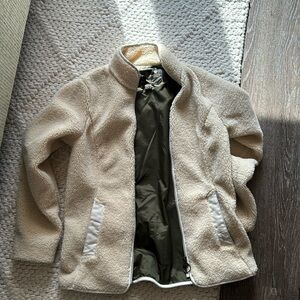 Barbour Cream Teddy Jacket Soft Texture